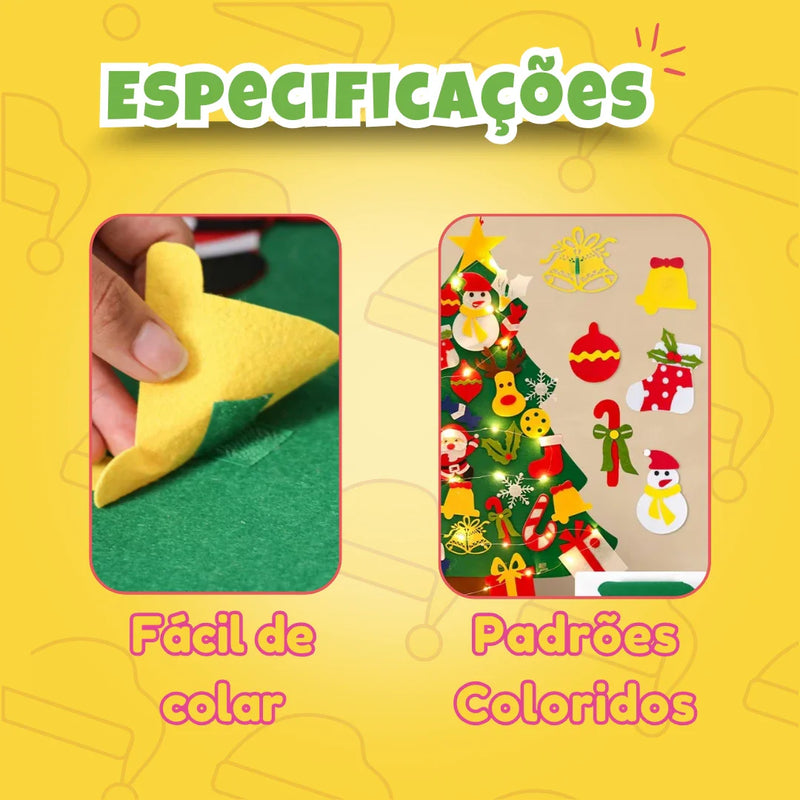 Árvore Sensorial de Natal - Merry Christmas