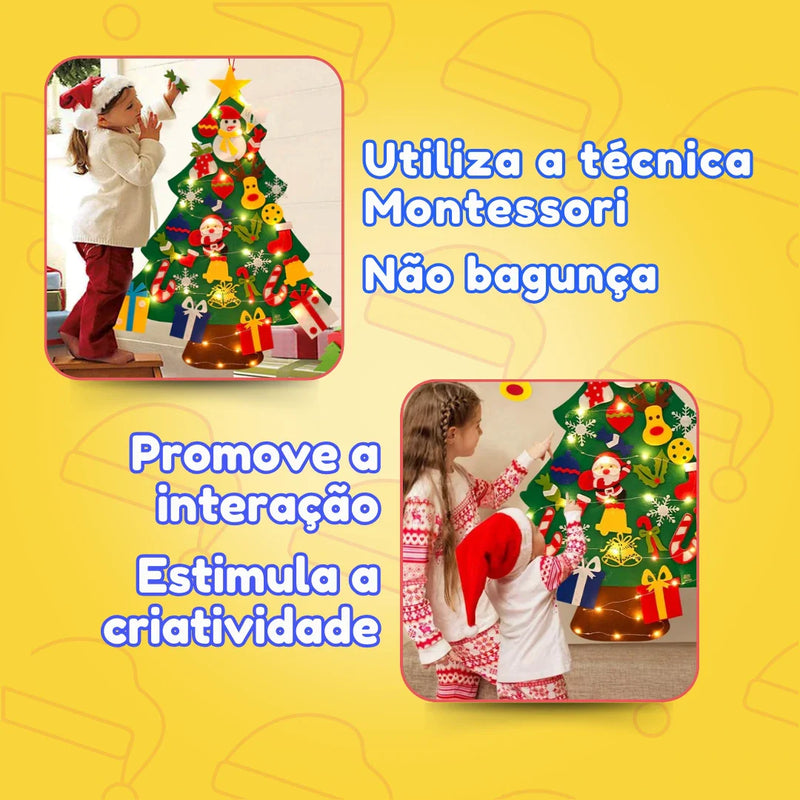 Árvore Sensorial de Natal - Merry Christmas