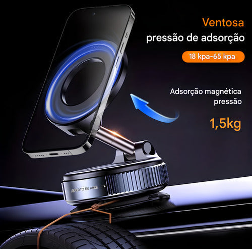 Suporte Universal Para Celular CarroMesa Vácuo - Estabilidade e Versatilidade Onde Você Precisar!