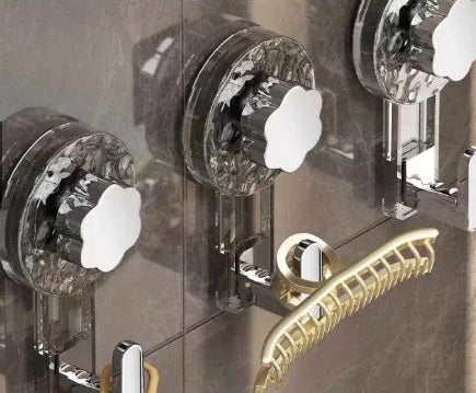 Gancho de Ventosa Com Rosca - Fixação Sem Furos Para Cozinha e Banheiro - Pague 1 Leve 2