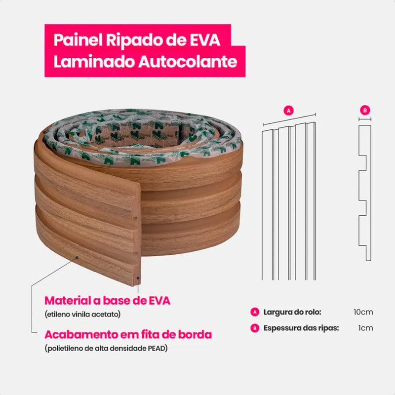 Painel Ripado Madeto Fix - Elegância e Praticidade