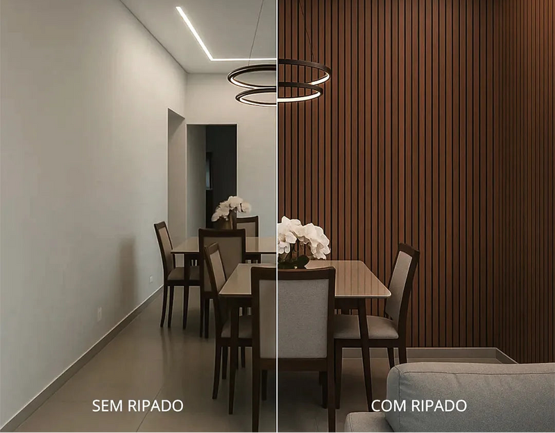 Painel Ripado Madeto Fix - Elegância e Praticidade