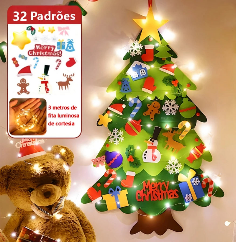 Árvore Sensorial de Natal - Merry Christmas