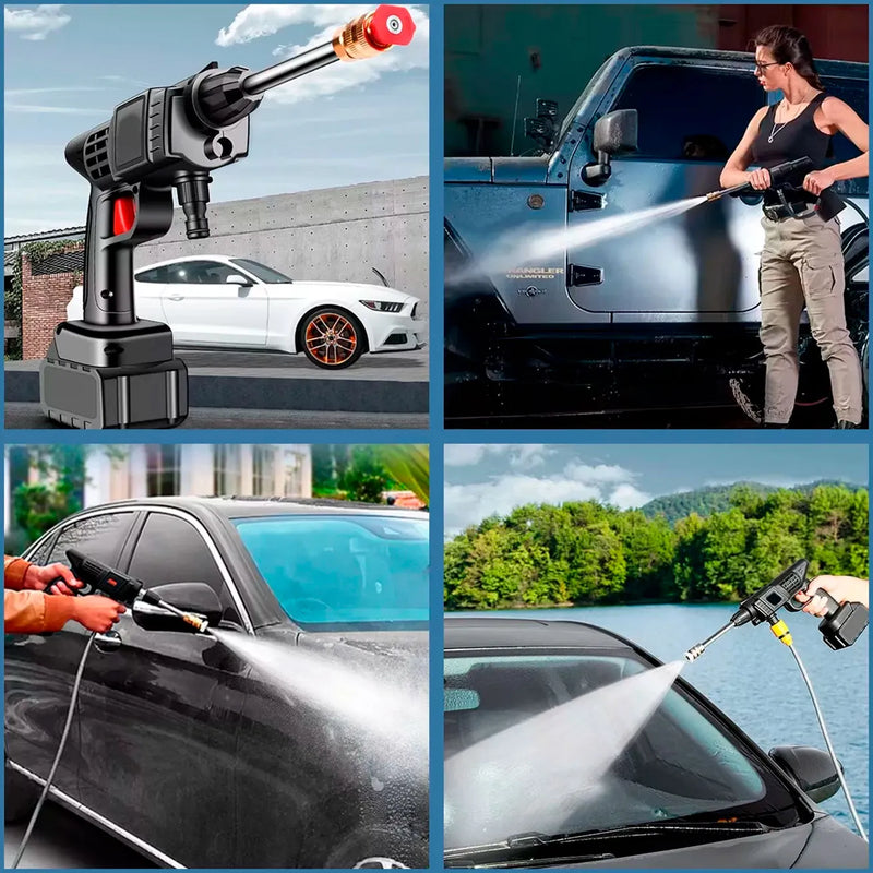 Lava Jato Portátil HydroJet - Seu carro limpo sem sair de casa
