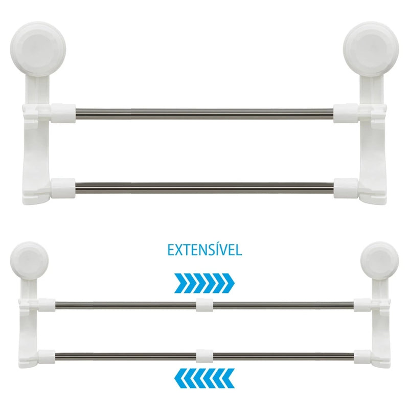 Toalheiro Duplo Matte Duo 70cm - Praticidade e Requinte